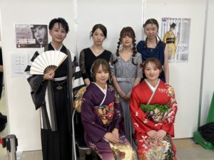 本学学生がシャンプーボーイ武雄店の20周年イベント（ヘアショー）にモデルとして参加しました！
